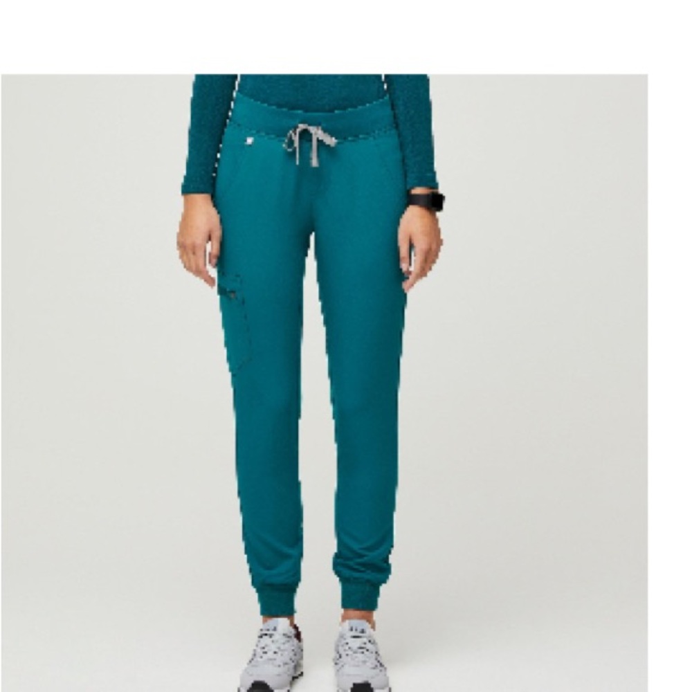 Figs NIB Limited Edition Women’s Pacific Blue Scrub Jogger Pants Size L/P